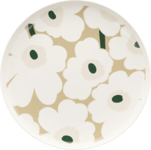 Marimekko Oiva / Unikko Lautanen 25 cm